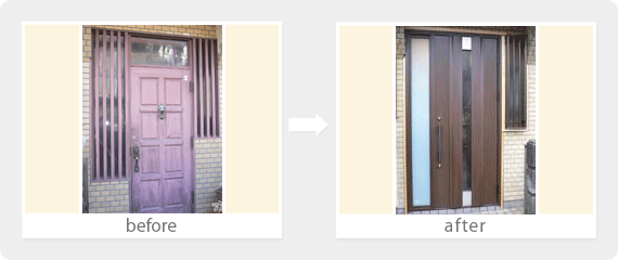 玄関ドアリフォーム